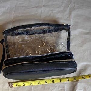 Brand new without the tags Clear and Black Travel Toiletry Bag